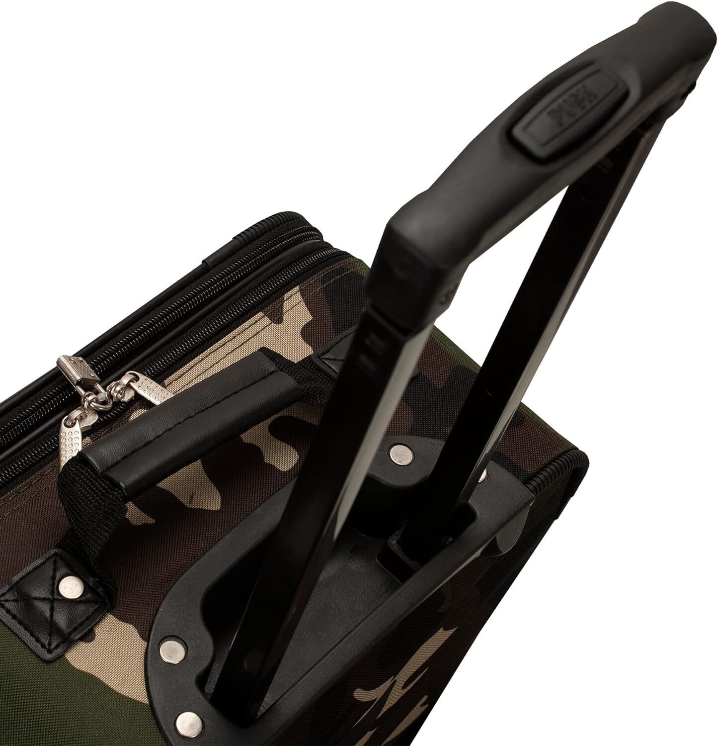 Softside Upright Luggage Set Expandable Camouflage Travel 4-Piece (14/19/24/28)