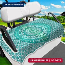 ENYORSE Golf Cart Seat Covers - Ethnic Style Golf Cart Towel Blanket for 2/4 Sea