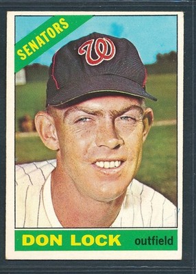 1966 Topps #165 DON LOCK Washington Senators ~ EX to EX-MT