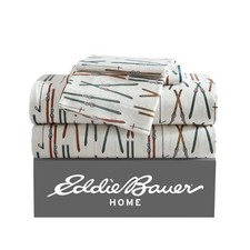Eddie Bauer Flannel Sheets Twin, Anti-Pilling, Wrinkle Resistant, Cotton Soft