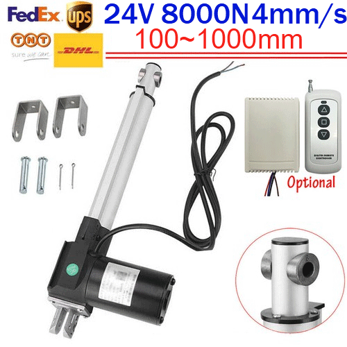Actuador lineal 4"~40"24V 8000N accionamiento lineal 100/900MM motor lineal eléctrico - Imagen 1 de 40