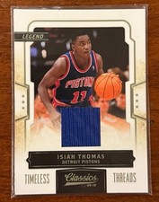 Isiah Thomas Auto Game Used Patch 2010 Panini Classics Greats /99 Pistons HOF