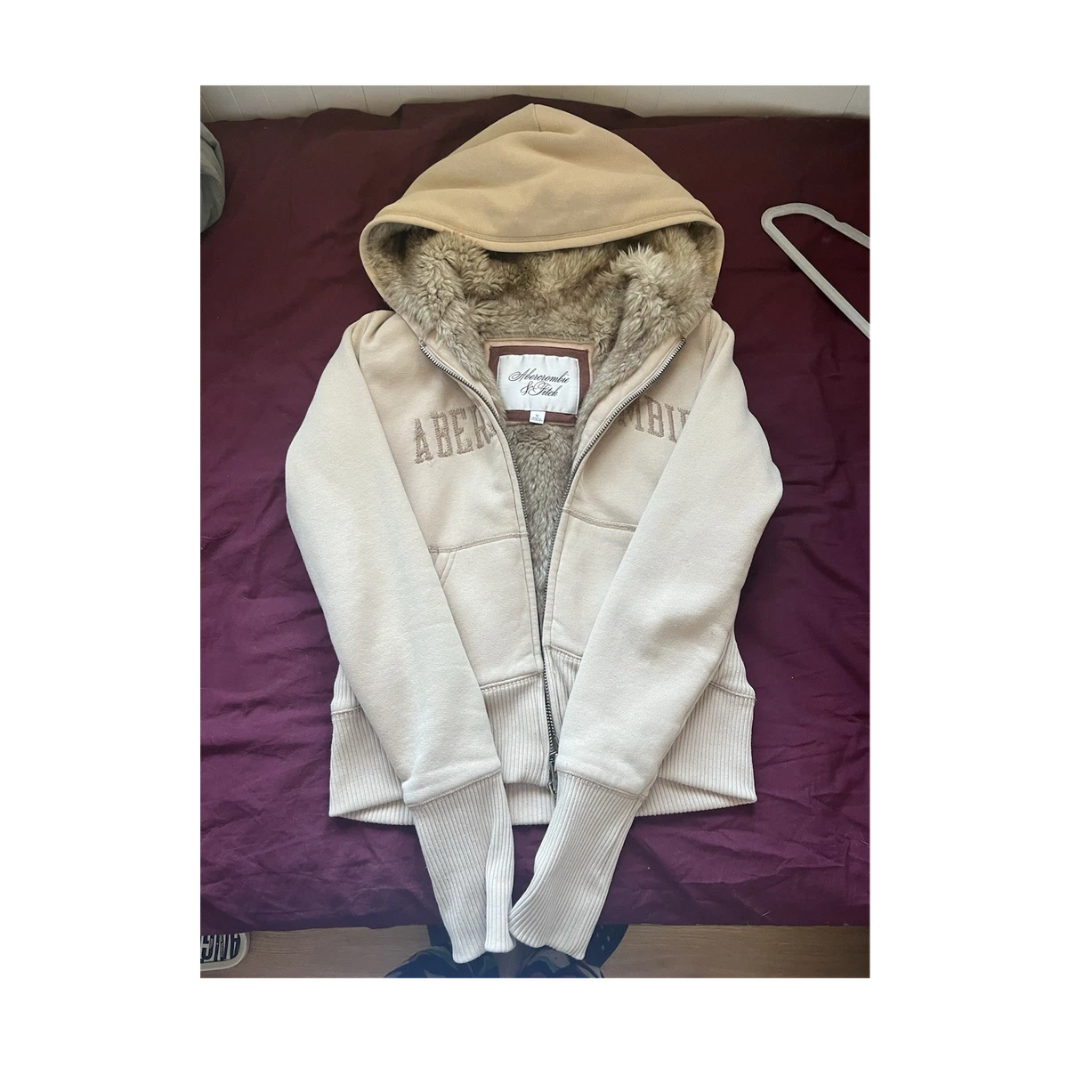 abercrombie fur lined hoodie products for sale | eBay