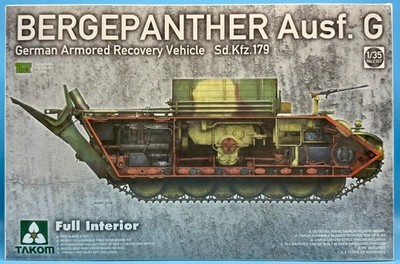 Takom 2107 1/35 Bergepanther Ausf. G Full Interior Brand New Complete Kit