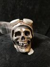 Artomic CREATIONS Smoking Pilot Skull Incense Burner Thomas  Kuntz Pewter — photo 1