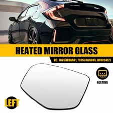 Side Mirror Glass Heated Driver Side LH For 2016-2021 Honda Civic 76253TBAA01