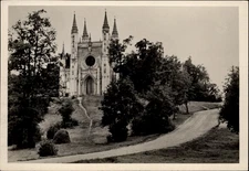RPPC Chapel Alexandria Park Petrodrovotsk Russia vintage postcard h219