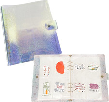 Sticker Binder Organizer with Storage Sleeves,Reusable Stickers Collecting Albu