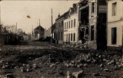 Foto Ak Saint Laurent Blangy Pas de Calais, Kriegszerstörungen, 1. WK - 4264418