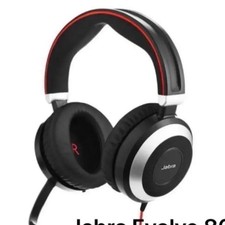 Jabra Evolve 80 USB-A Stereo Headset Noise Cancelling Wired Headphones used