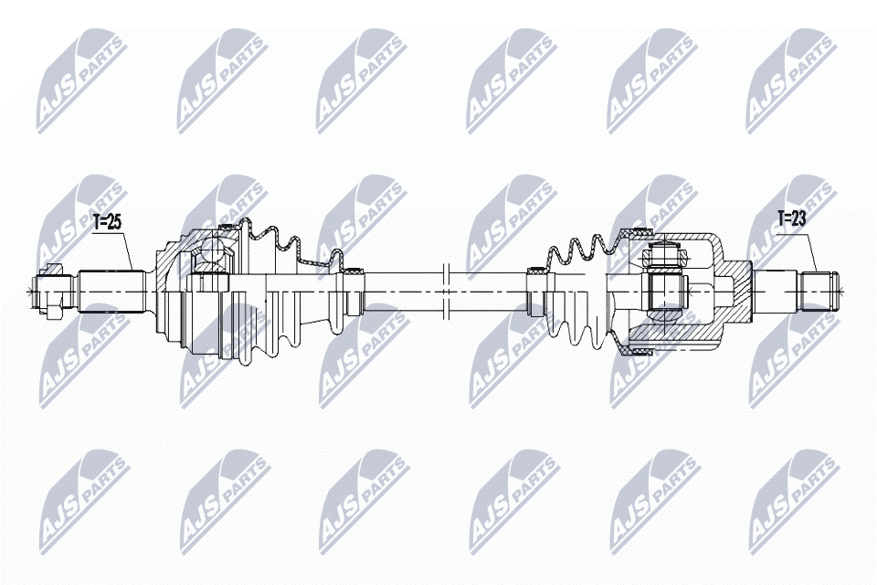 N.T.Y. NPW-FR-167.NTY Drive Shaft for FORD - Image 2