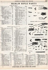1940 Print Ad of Marlin Model 1897 39 20 20S 20A 29 37 47 18 25 Rifle Parts List
