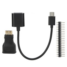 Mini HD to HD Adapter Micro USB to USB Female Power Cord 40P for Raspberry