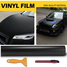 Premium Matte Flat Black Vinyl Wrap Film Sticker Decal Air Release Bubble Free