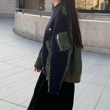 sacai Nylon Twill Docking Pullover M Near Mint Japan Rare Black