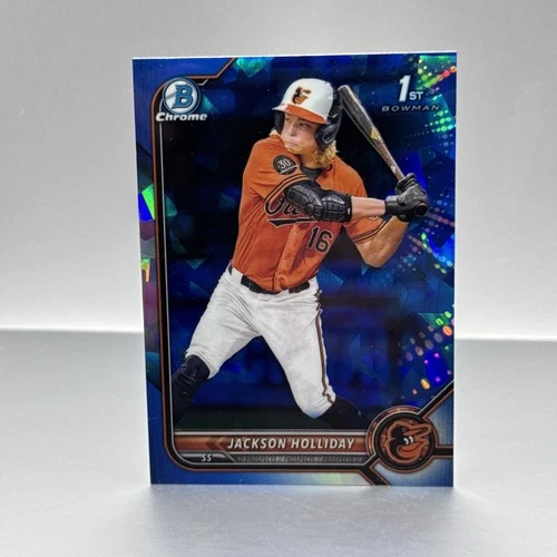 Jackson Holliday 2022 Bowman Chrome Draft SAPPHIRE Edition 1st Orioles RC