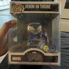 Funko Pop! 6" Deluxe Marvel Venom on Throne Pop in a Box Glow in the Dark 965