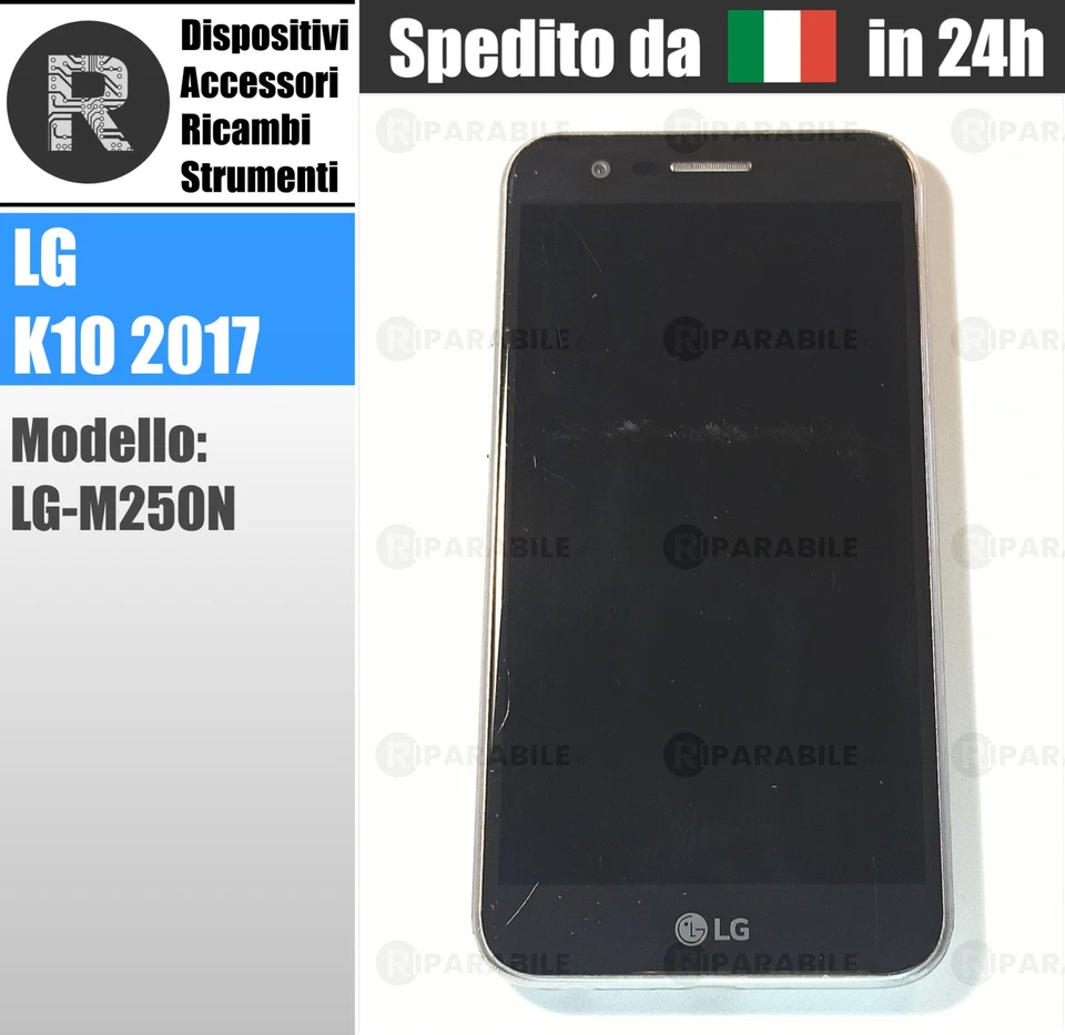 LG K10 2017 ORO LG-M250N Usato Grado BC Testato e Garantito #666 - Immagine 3 di 4