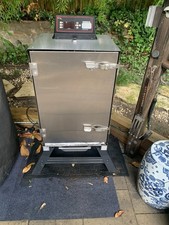 Cookshack Electric Smoker with Digital Control Panel, Stand, and Cover