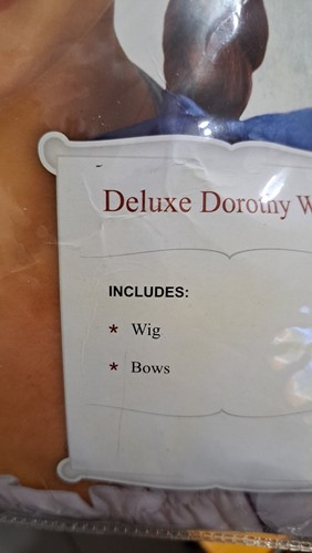 Deluxe Dorothy Wig With Bows Adult Funcostumes Wizard Of Oz Costume New - Picture 3 of 3
