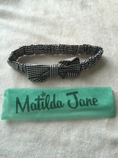 New Matilda Jane Wonderful Parade June Bow Belt Med/Large NEW Elastic Stretch