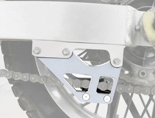 3D Silver CNC Chain Guard Guide Saver For Suzuki DR650 DR650SE DR250SE DR350SE - Picture 2 of 7