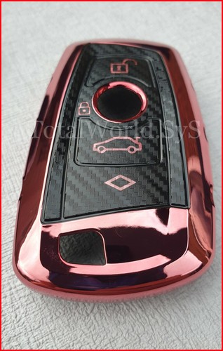 Funda protectora llave para BMW ☆ carcasa completa ☆ F10,20,30 ☆ TPU SUAVE ☆ sin llave ☆ ROSA - Imagen 6 de 7