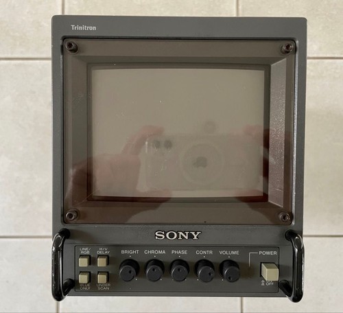 Tested SONY PVM-6041Q 6-inch Trinitron Color Video Monitor 6 Type Working state