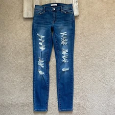 Pacsun Perfect Fit Jegging Denim Jeans Womens 24 Distressed Skinny Ankle AR