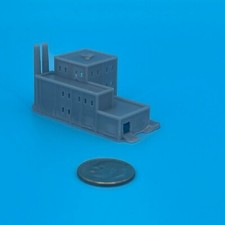 Multi Level Factory With Loading Dock Dual Stacks T Gauge 1450 Scale 3d Resin