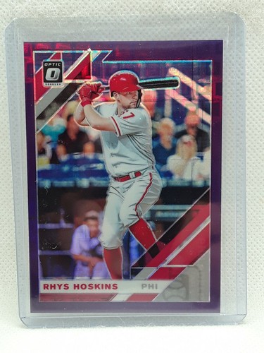 Rhys Hoskins 2019 Donruss Optic - PURPLE PANDORA (37/99) - Philadelphia Phillies - 第 1/2 張圖片