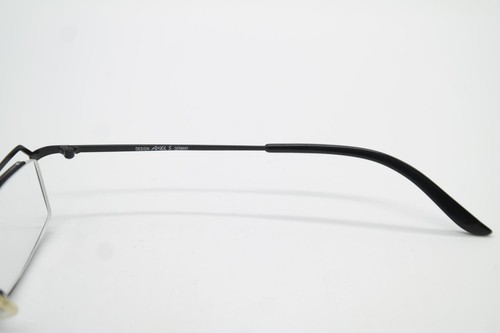 Vintage Axel S. AX 682 Black Square Glasses Frame Eyeglasses NOS - Picture 4 of 6