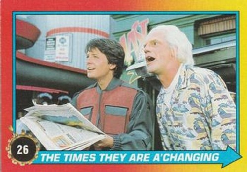 BACK TO THE FUTURE II BASE / BASIC CARDS OR STICKERS CHOOSE BY TOPPS 1989 - Picture 39 of 112