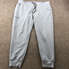 FIGS Scrub Pants Women 2XL Blue Jogger Nursing Medical Nurse Drawstring