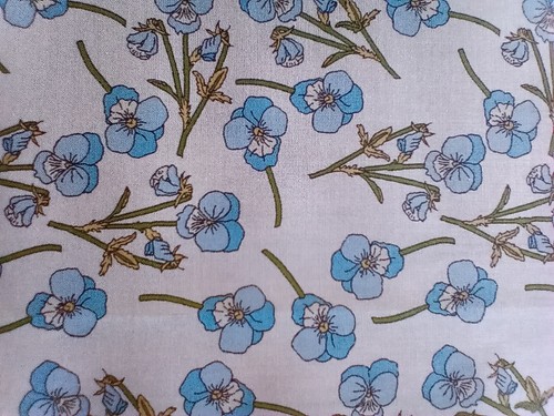 ROS K - PANSIES - Liberty Tana Lawn cotton approx 134 x 15 cm - Picture 2 of 2