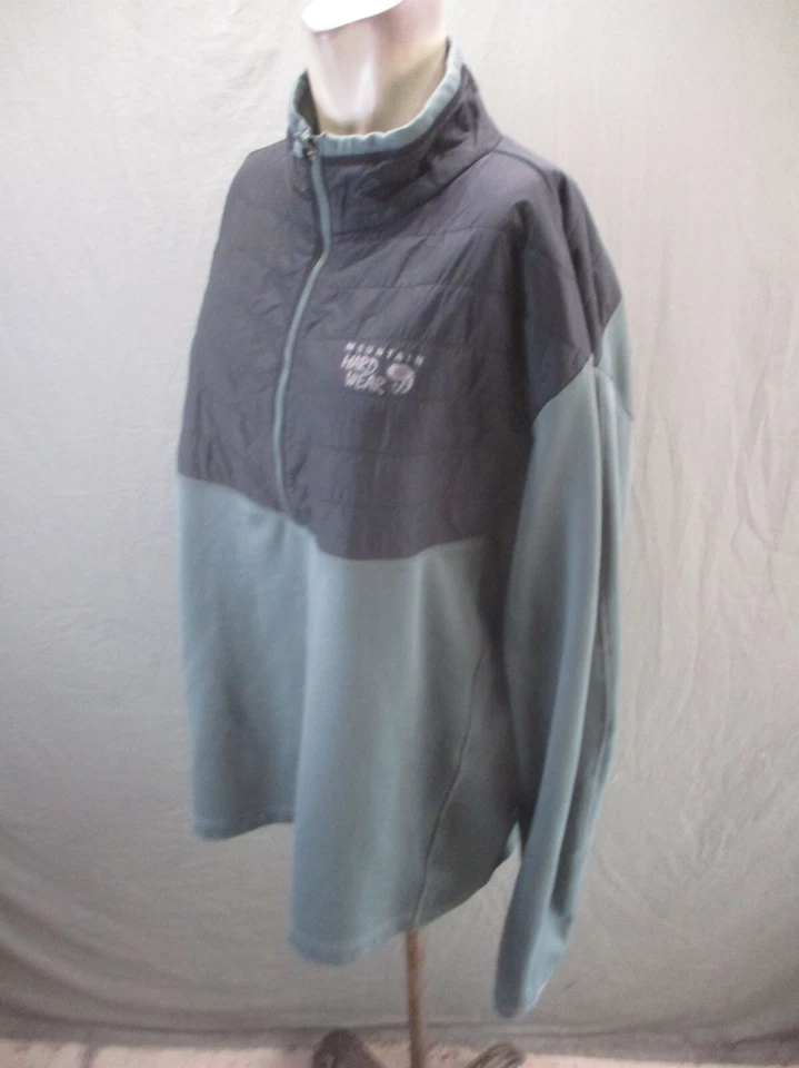 Pullover deportivo polar cuello soporte cremallera 1/2 talla 2XL para hombre MOUNTAIN HARDWEAR 852 Foto 3 de 4
