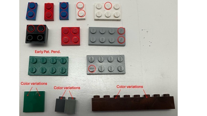 EXTREMELY RARE! One of a kind LEGO Bricks! Errors, Colors, Patent Pat  Pending