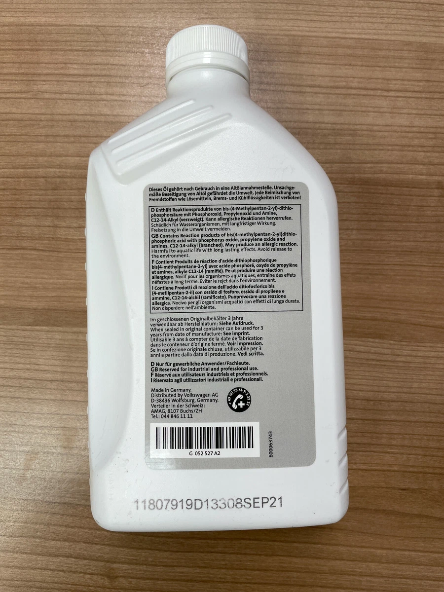 1 Liter Original VW Getriebeöl G 052527A2 | eBay 