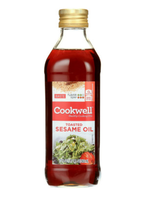 Cookwell Toasted Pure Sesame Oil, 17 oz