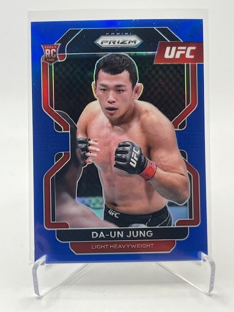 2022 PRIZM UFC DA-UN JUNG RC BLUE PRIZM #D 150/199 SP
