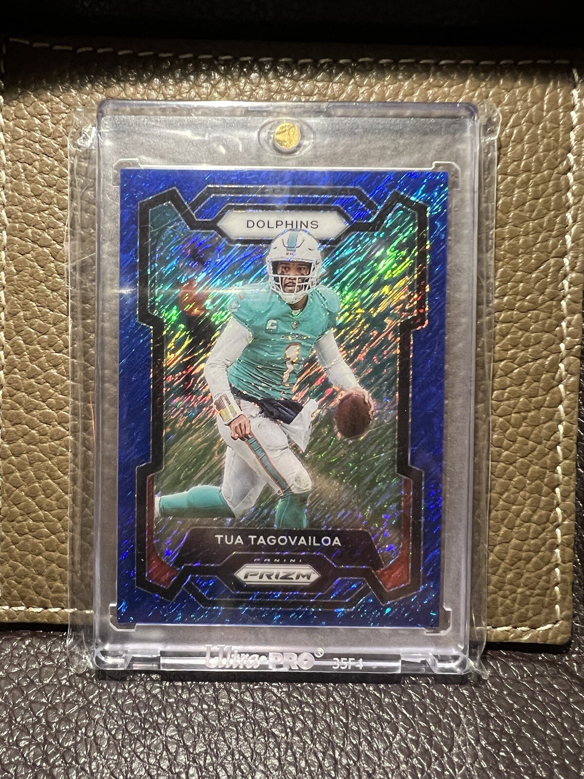 2023 Panini Prizm Football Tua Tagovailoa 11/25 Blue Shimmer #190