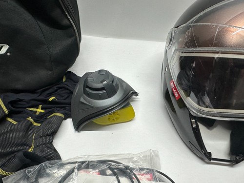 Ski-Doo BRP BV2S Snowmobile Helmet Size L Black - Picture 3 of 12