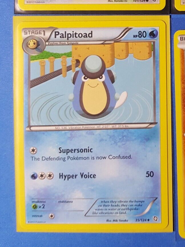 Palpitoad 35/124 Pokemon card BW Dragons Exalted uncommon NM