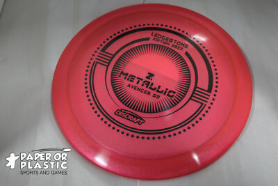 Discraft Ledgestone 2022 Z METALLIC AVENGER SS Disc Golf 172 G Driver Red Black