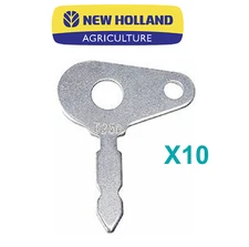 10 Replacement Ford & New Holland Agricultural Tractor T250 Ignition Keys #1569