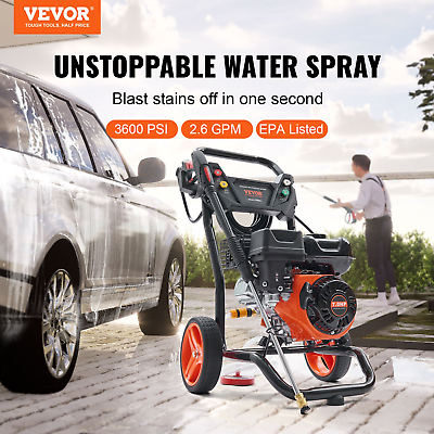 #ad Gas Pressure Washer 3600 PSI 2.6 GPM w Copper Pump 5 Nozzles for Cars amp; Patios $387.99