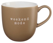 ASA Selection Hey! Kaffeetasse Tasse Kaffee New Bone China Braun Weiß 350 ml