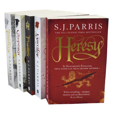 The Giordano Bruno Series 5 Book Collection by S.J. Parris - Fiction - Paperback
