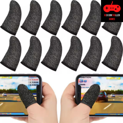 4 Paar Handy Gaming Finger Sleeve Fingerabdeckung Schweißfest Rutschfest Gaming