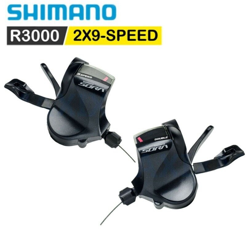 bloem Licht Diplomatieke kwesties SHIMANO SORA R3000 Shifter Lever Flat 2x9 Speed Left Right Black Bike MTB  Sparts | eBay